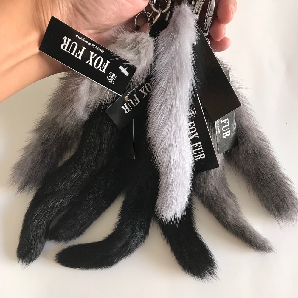 Real Mink Fur Key Chain Purse Decoration . - Picture 8 of 8